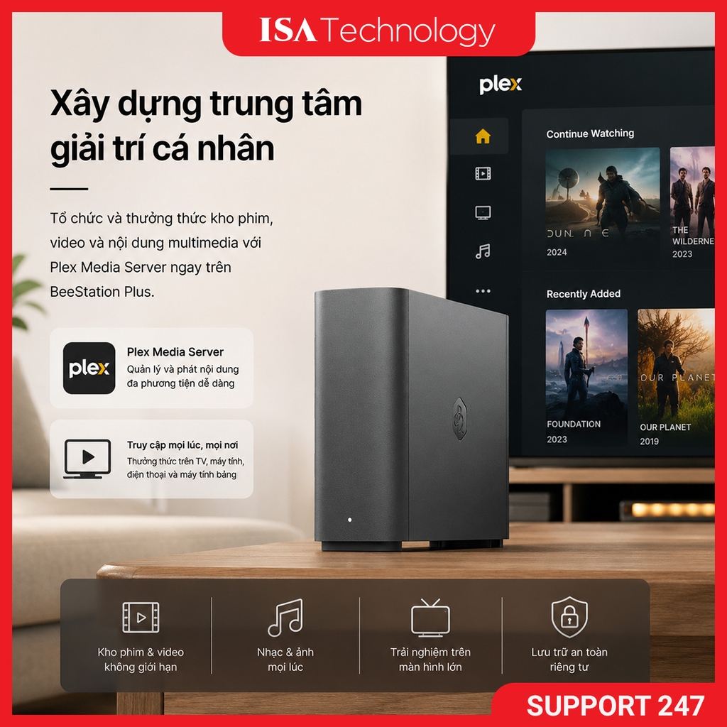 Thiết bị lưu trữ Synology Beestation BST170-8T