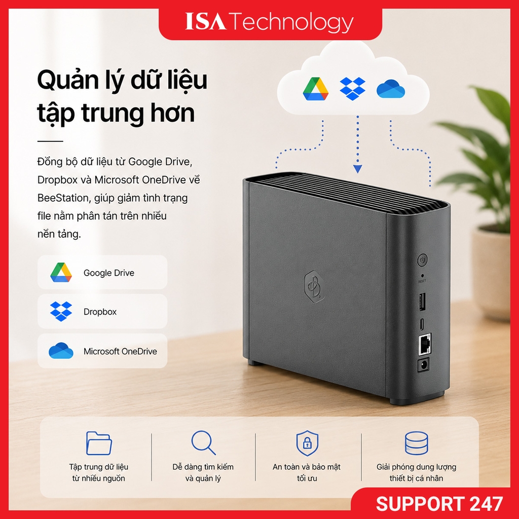 Thiết bị lưu trữ Synology Beestation BST170-8T
