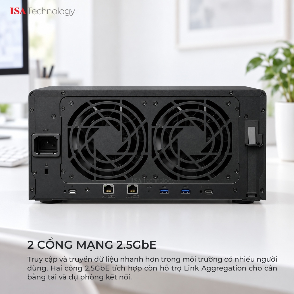 Thiết bị lưu trữ Nas Synology DS1825neo+ 8 bay