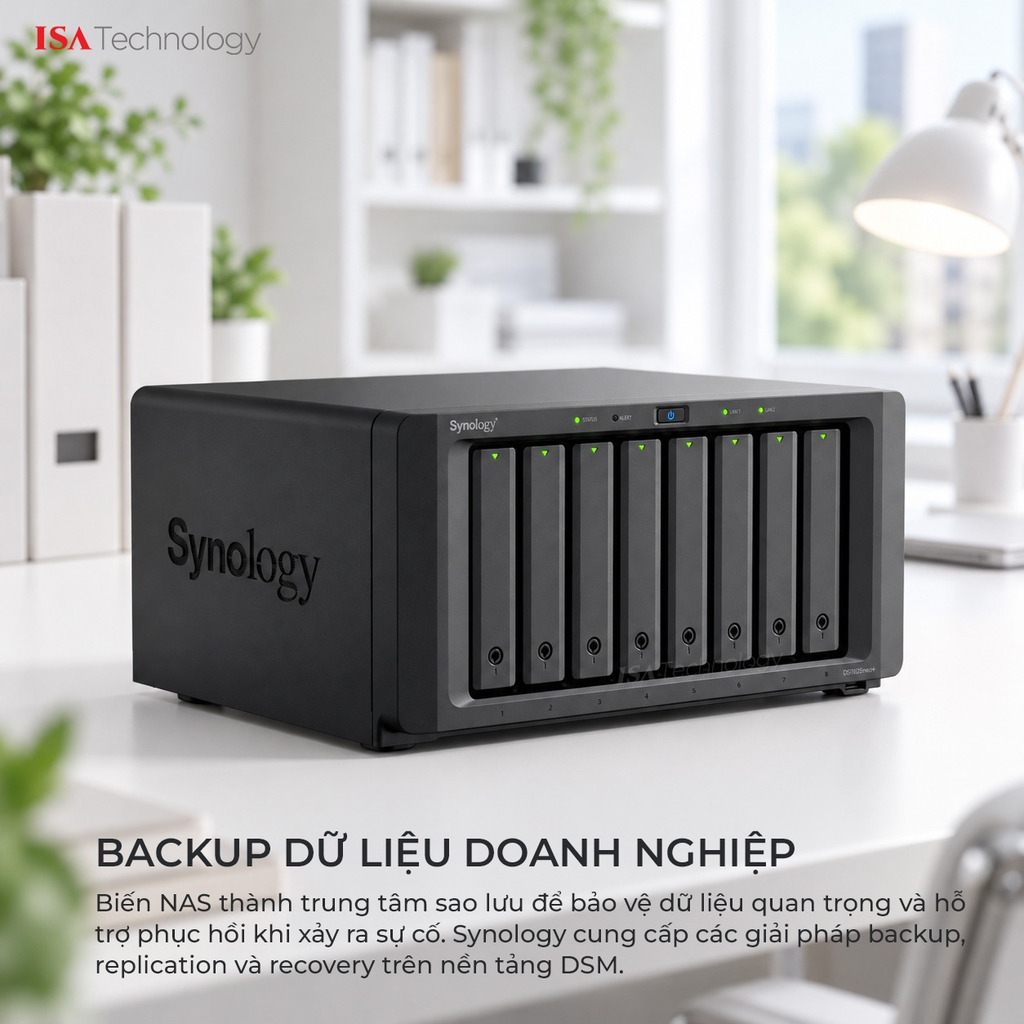 Thiết bị lưu trữ Nas Synology DS1825neo+ 8 bay
