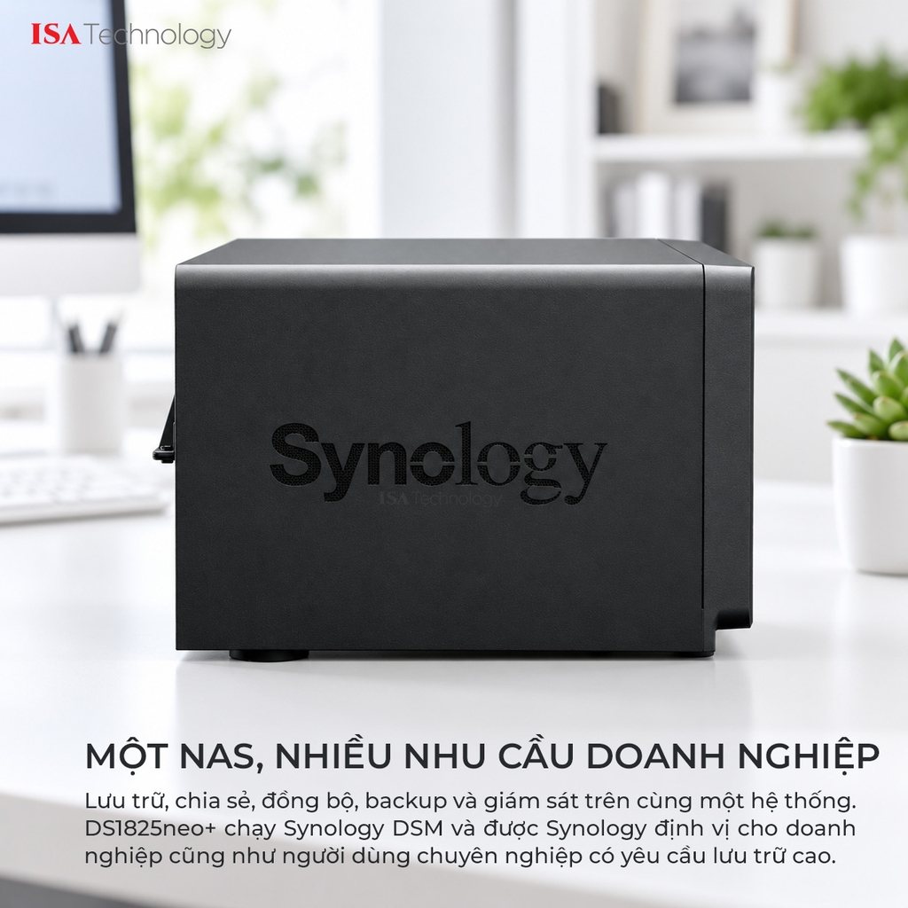 Thiết bị lưu trữ Nas Synology DS1825neo+ 8 bay
