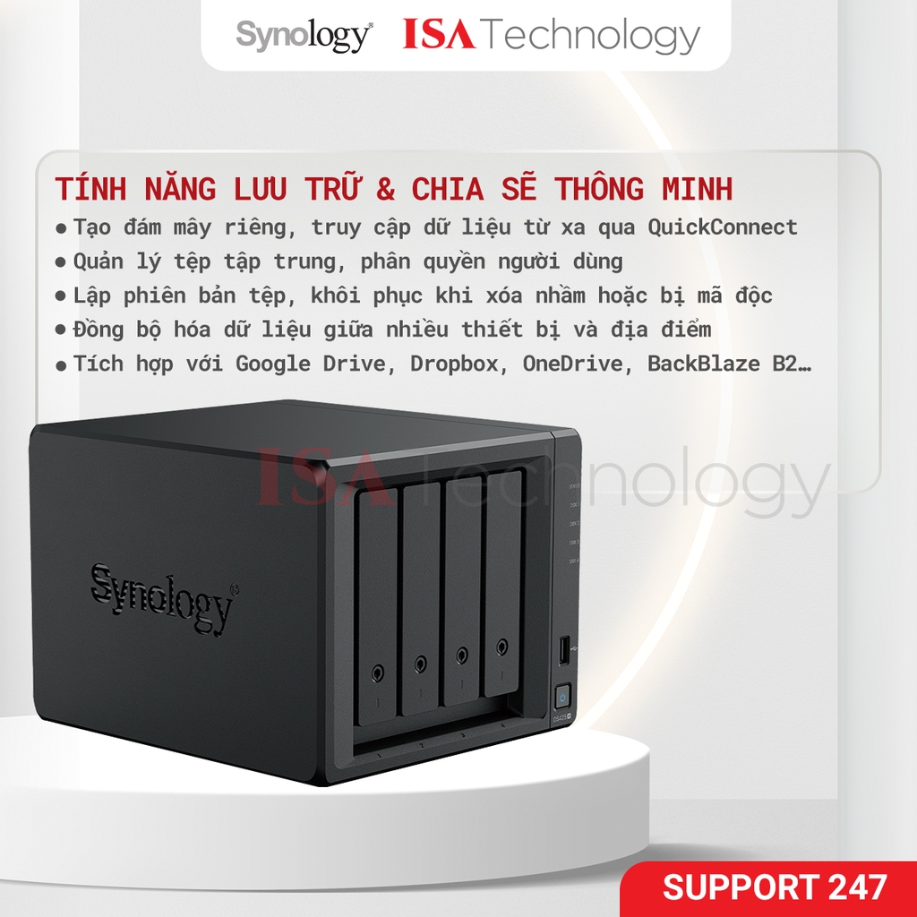 Thiết bị lưu trữ NAS Synology DS425+ 4 - bay ổ cứng