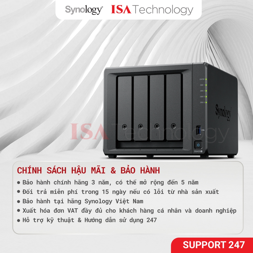 Thiết bị lưu trữ NAS Synology DS425+ 4 - bay ổ cứng