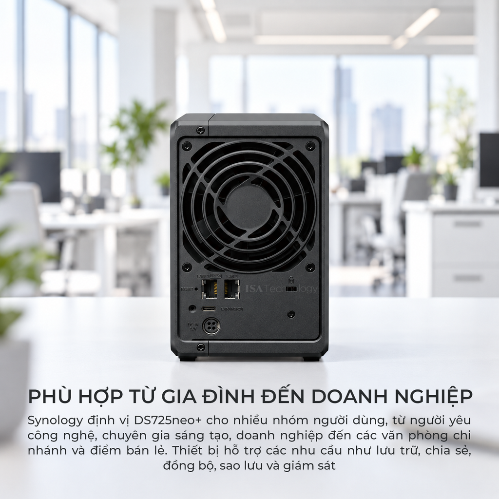Thiết bị lưu trữ Nas Synology DS725neo+ 2 bay