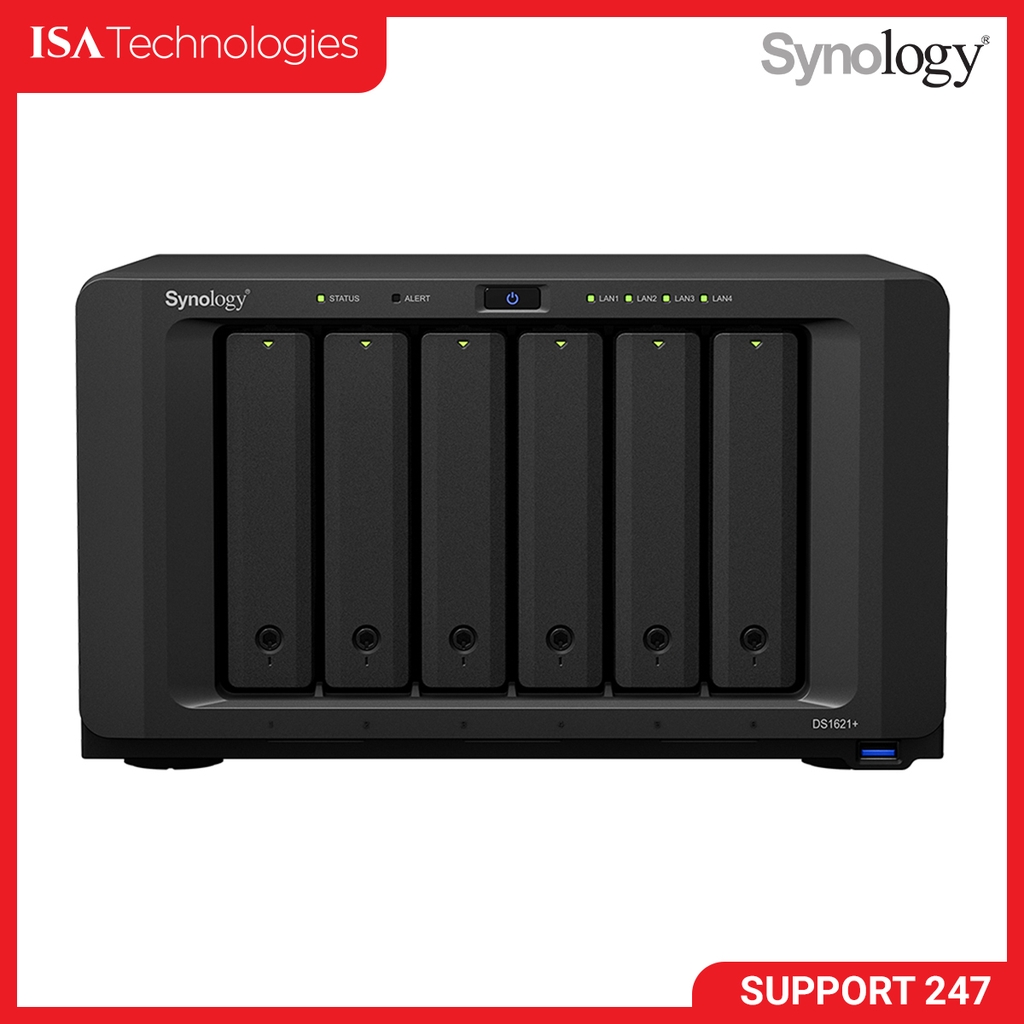 Thiết bị lưu trữ Nas Synology DS1621+ 6-bay