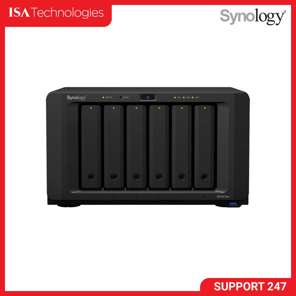 Thiết bị lưu trữ Nas Synology DS1621xs+ 6 Bay