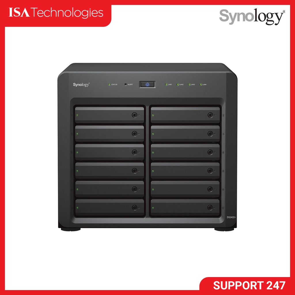 Thiết bị lưu trữ Nas Synology DS2422+ 12Bay