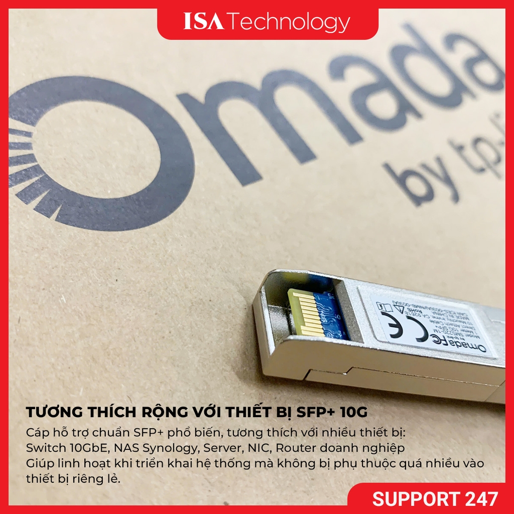 Cáp Kết Nối Trực Tiếp TP-Link Omada TL-SM5220-1M (10G SFP+ Direct Attach Cable 1Meters)
