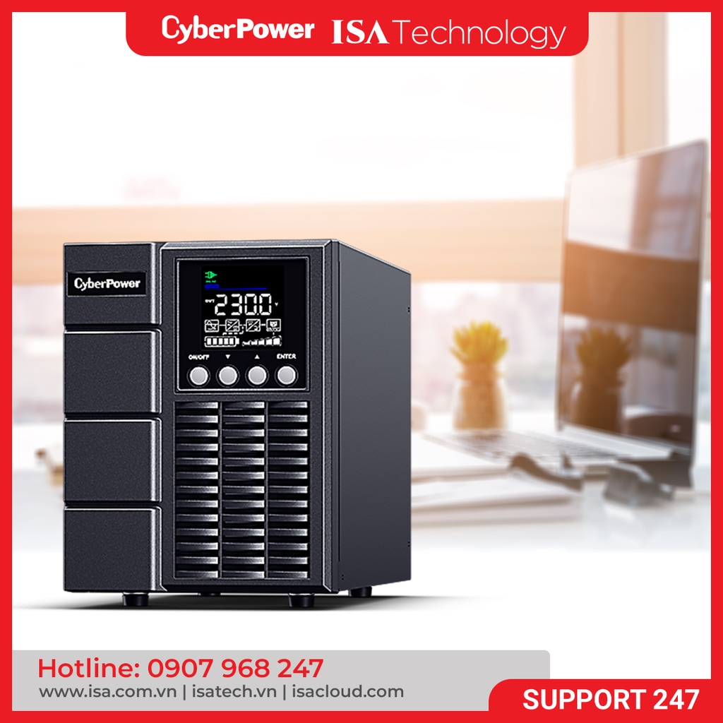 Bộ lưu điện UPS CyberPower OLS3000EA (Online/Tower/3000VA/2700W)