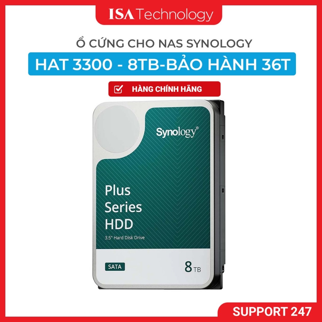 [COMBO] Ổ cứng cho Nas Synology HAT3300-HDD  6TB