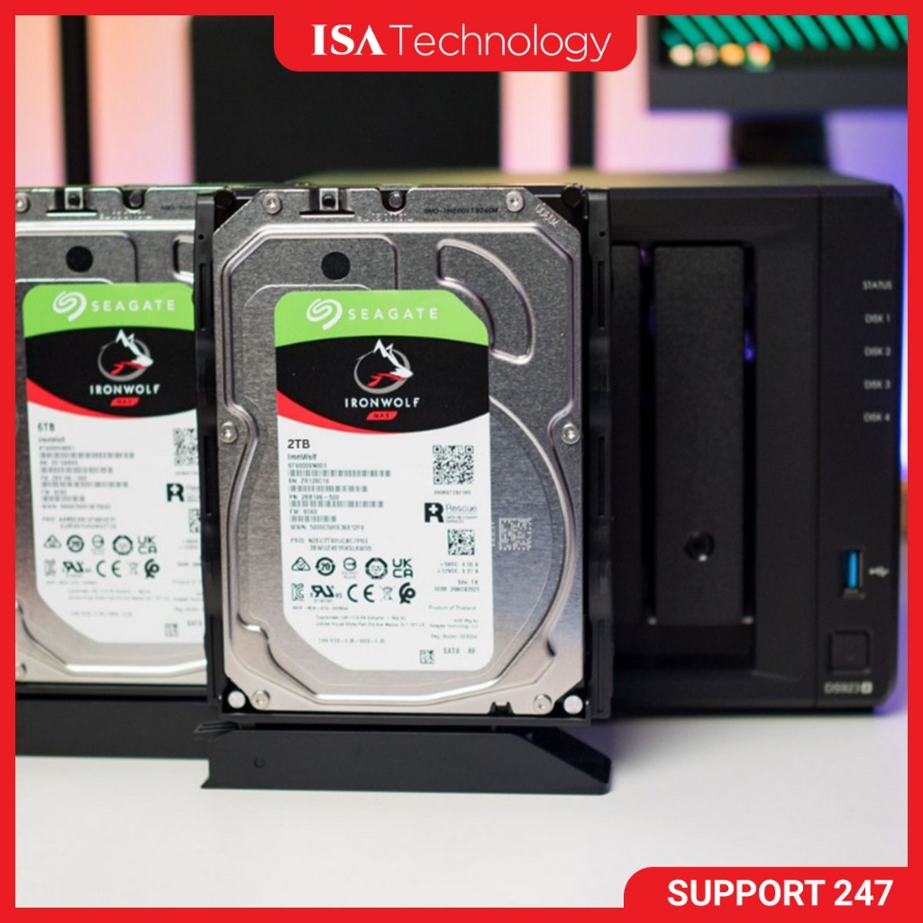 Ổ cứng HDD Seagate IronWolf 2 - 12TB hàng chính hãng, dành cho Nas, PC