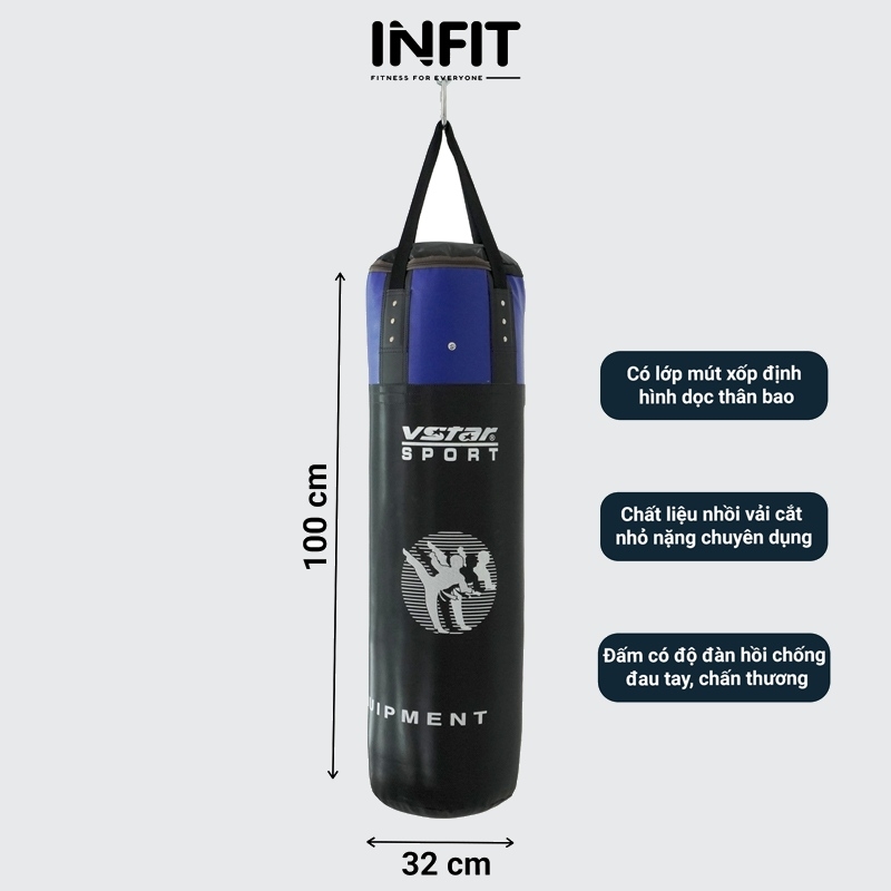 Bao Cát Bao Đấm Boxing Đã Nhồi 100cm