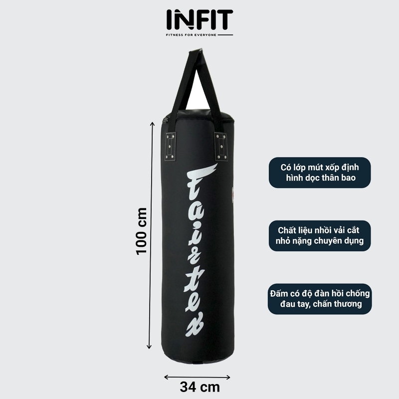 Bao Cát Bao Đấm Boxing Pro Đã Nhồi 100cm