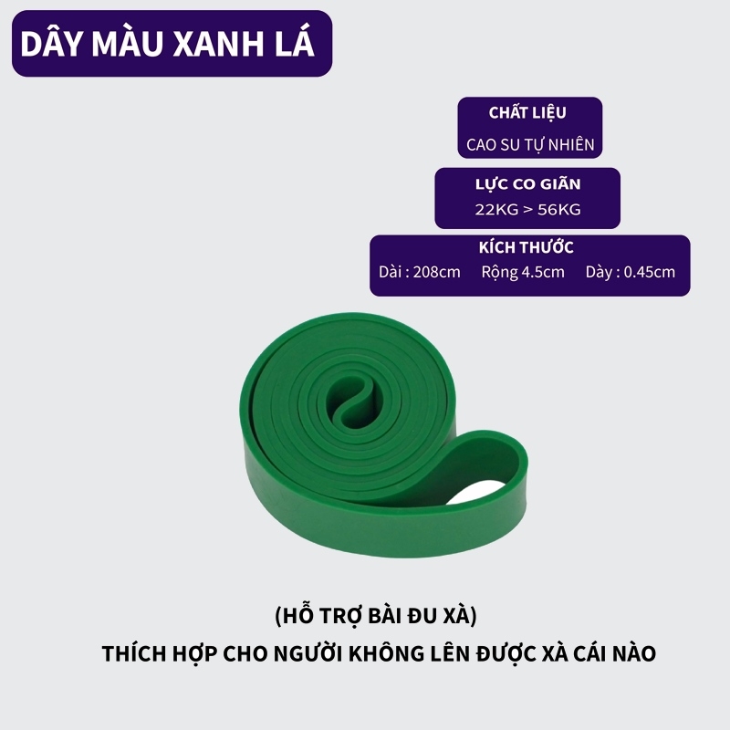 Dây Kháng Lực Hỗ Trợ Tập Xà Đơn Tập Gym Tại Nhà
