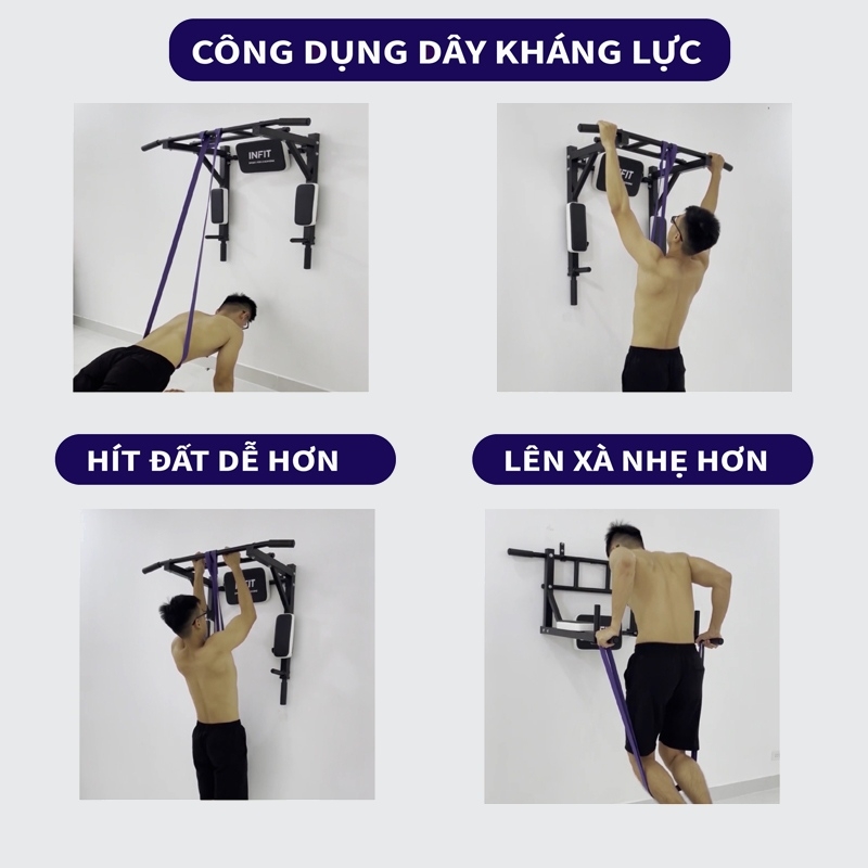 Dây Kháng Lực Hỗ Trợ Tập Xà Đơn Tập Gym Tại Nhà