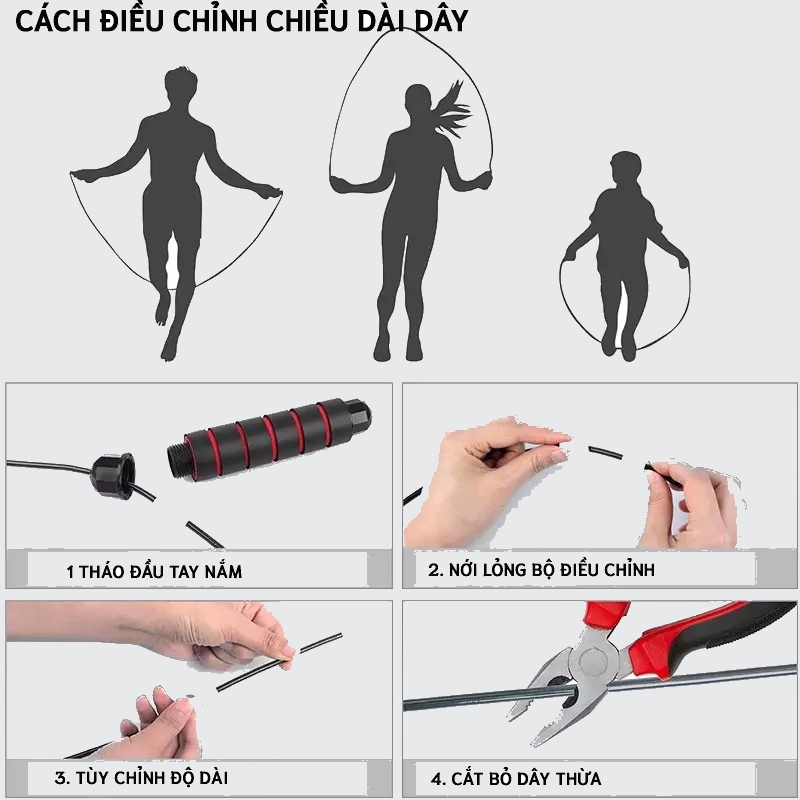 Dây Nhảy  Lõi Thép  Tập Thể Dục Thể Thao