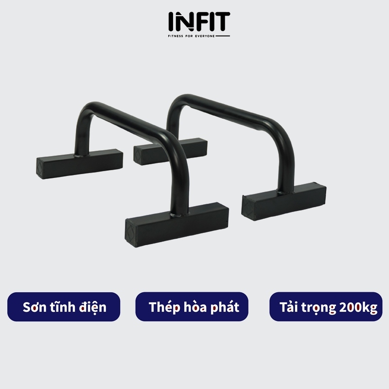 Dụng Cụ Hít Đất Chống Đẩy Parallettes INFIT 18cm