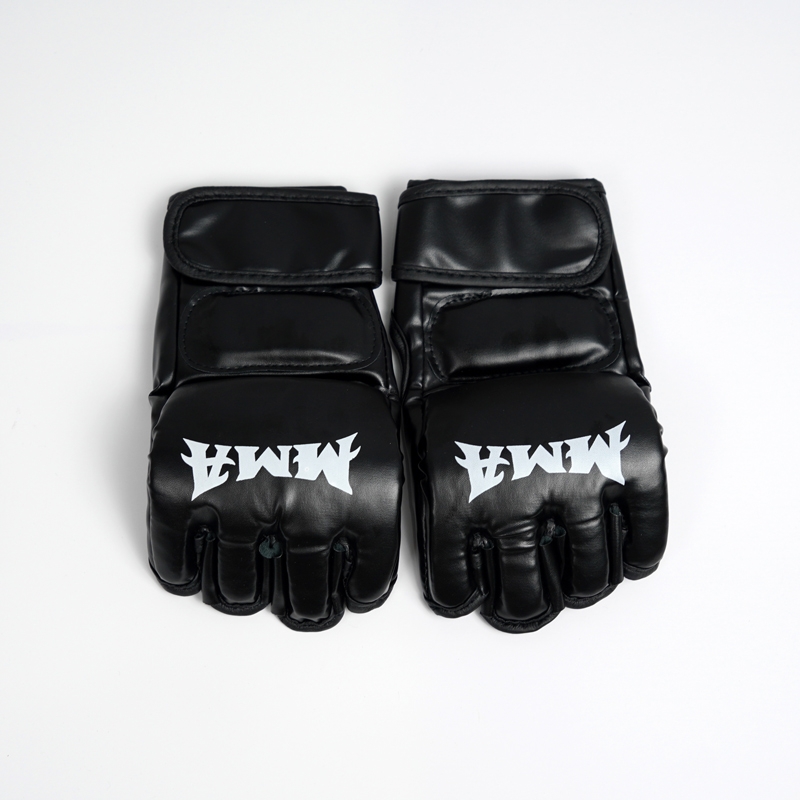 Găng Tay MMA Hở Ngón Đấm Boxing Da PU cao cấp