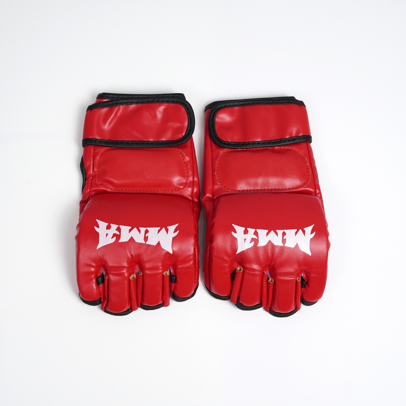Găng Tay MMA Hở Ngón Đấm Boxing Da PU cao cấp
