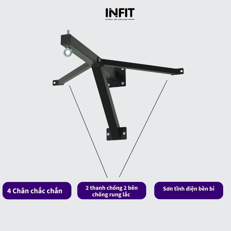 Giá Treo Bao Cát Boxing Gắn Tường INFIT Basic