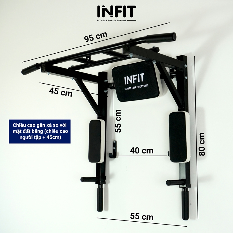 Xà Đơn Đa Năng Treo Tường INFIT Pro
