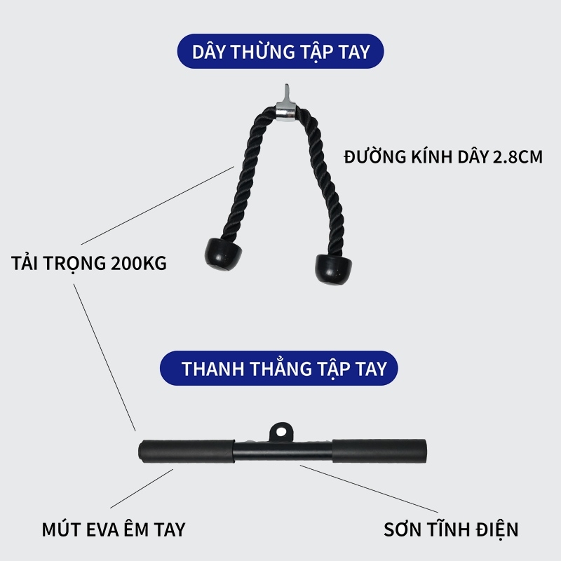 Ròng Rọc Tập Gym INOX 304 INFIT  Tập Gym Tại Nhà