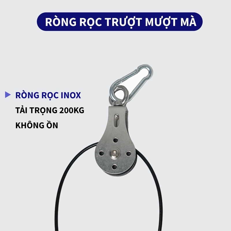 Ròng Rọc Tập Gym INOX 304 INFIT  Tập Gym Tại Nhà