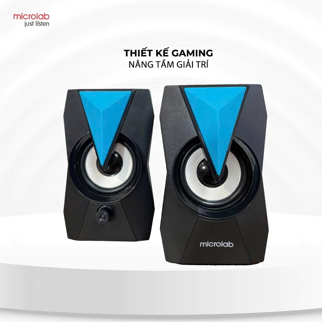 Loa Máy Tính Mini Microlab B22 Led, Công Suất 6W, Kết Nối 3.5mm, Nguồn USB, Loa Gaming