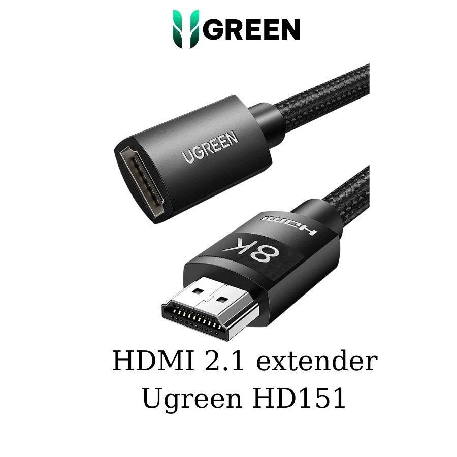 Ugreen Cáp nối dài HDMI 2.1 8K Ugreen 40447 dài 1M màu đen cao cấp chính hãng