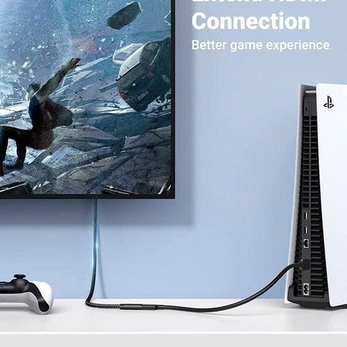 Ugreen Cáp nối dài HDMI 2.1 8K Ugreen 40400 dài 0.5M màu đen cao cấp chính hãng
