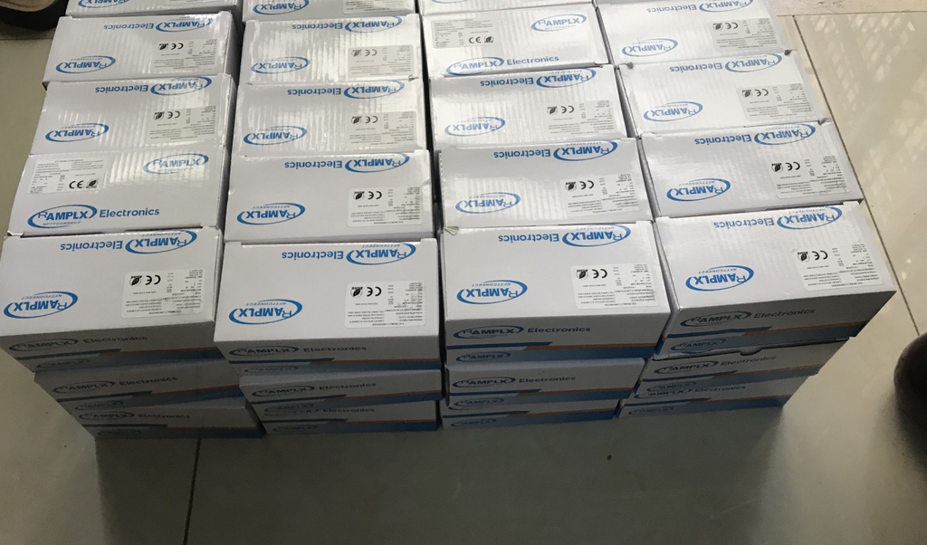 Combo 100 Hạt mạng, đầu bấm mạng RJ45 Cat 5 AMPLX 474 (Hôp 100 Cái) - Vỏ nhựa
