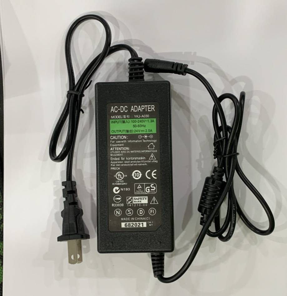 Nguồn Adaptor 24V 2A chân 5.5 x 2.5 dùng cho camera, máy in mã vạch ....mẫu ngẫu nhiên