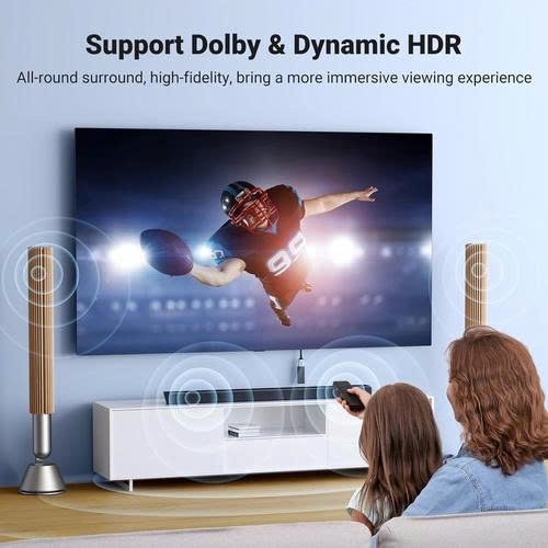 Ugreen Cáp nối dài HDMI 2.1 8K Ugreen 15518 dài 15Cm vỏ hợp kim dây dù
