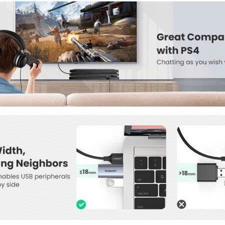 Ugreen Đầu đổi  USB 2.0 sang audio 3.5mm Ugreen 80864 dành cho tai nghe điện thoại máy tính