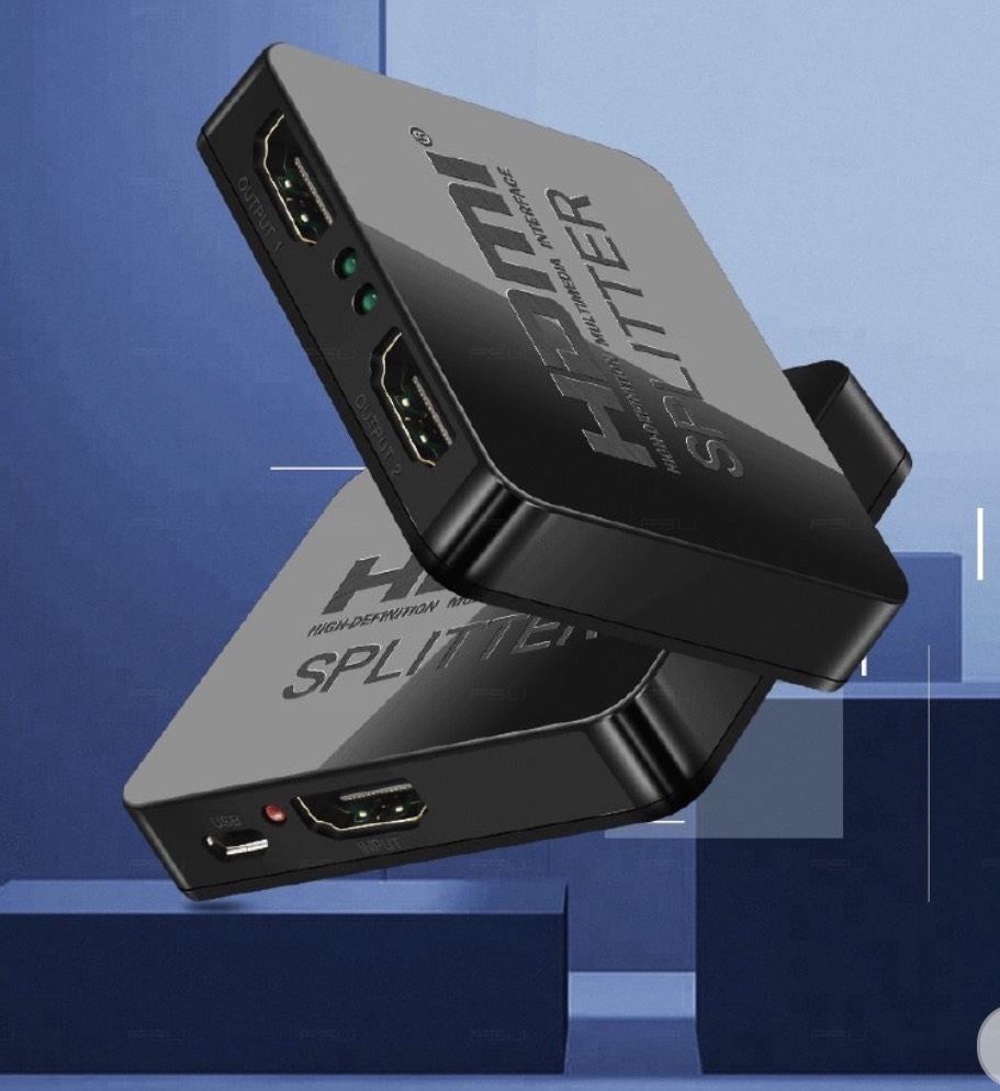 Bộ chia HDMI 1 sang 2, sang 2 màn hình HDMI giống nhau.