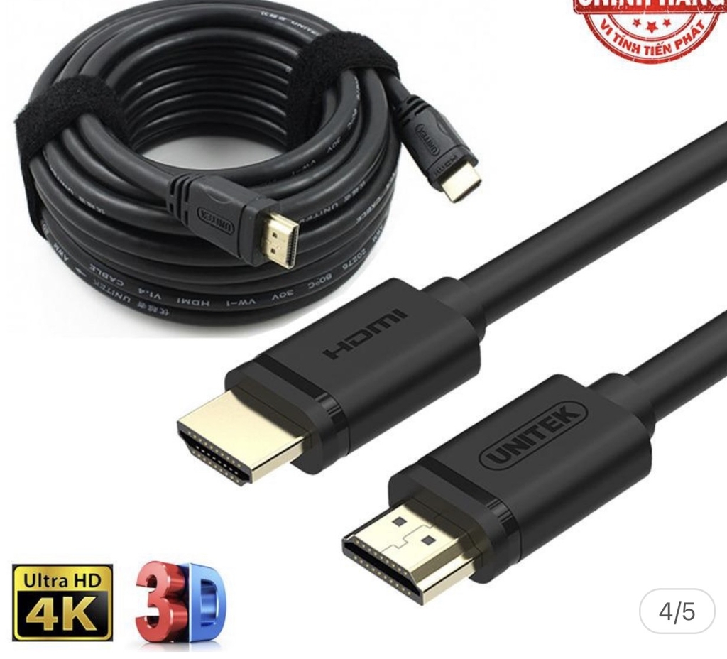 Cáp HDMI dài 15M Unitek YC 143M màu đen