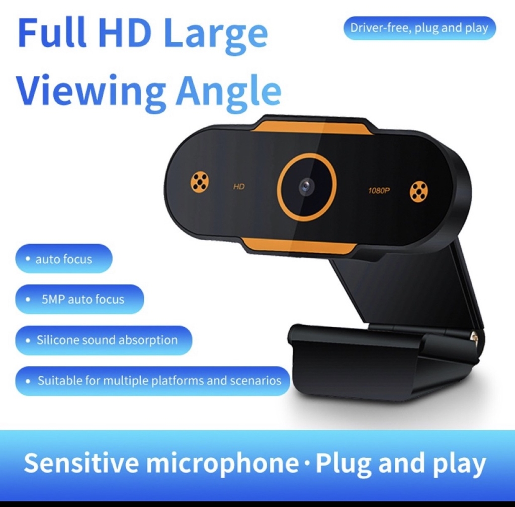 Webcame USB 2.0 tích hợp micro có độ phân giải 480p / 720p / 1080p tùy chọn