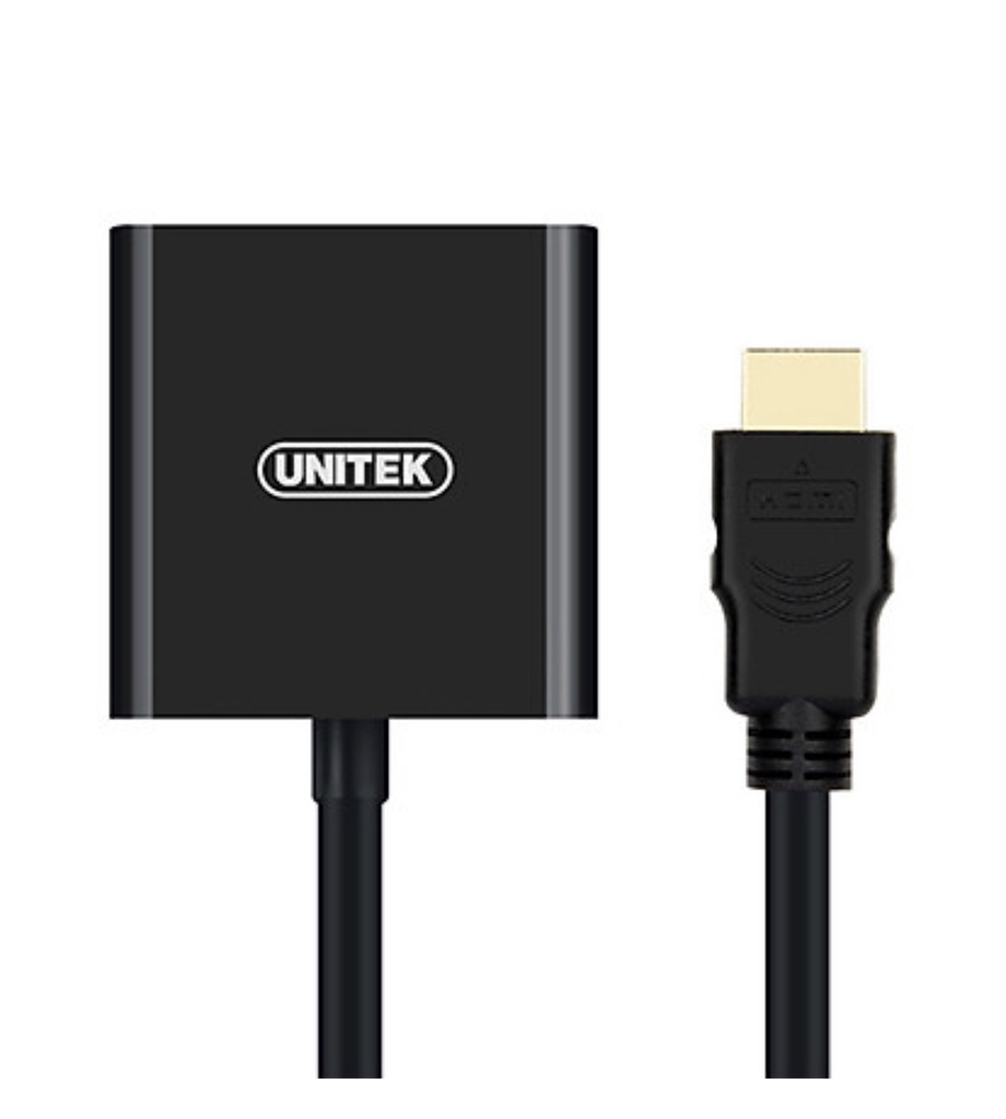 Cáp chuyển HDMI sang VGA Unitek V128ABK màu đen