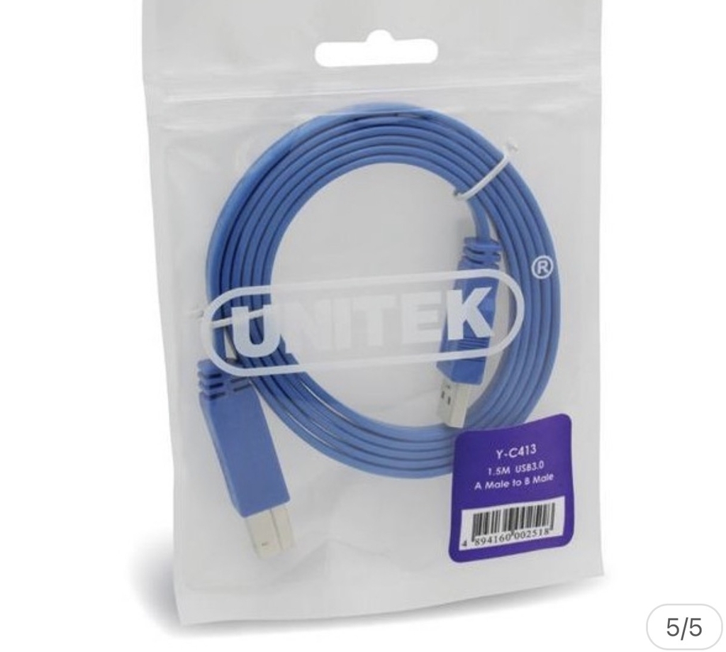 Cáp máy in USB 3.0 dài 1.5m Unitek YC 413