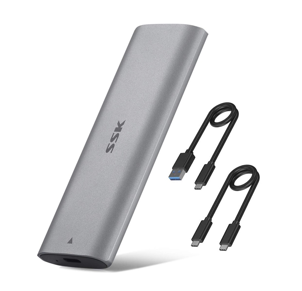 Hộp (Box) đựng ổ cứng M.2 PCIe sang USB 3.1 SSK HE-C327 - Biến SSD M.2 NVMe thành ổ cứng di động