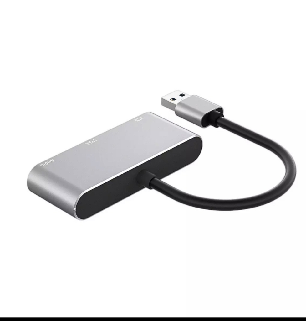 Cáp chuyển USB  sang HDMI và VGA  gắn từ máy tinh sang màn hình, tivi (cài river mới dùng được) màu ngẫu nhiên