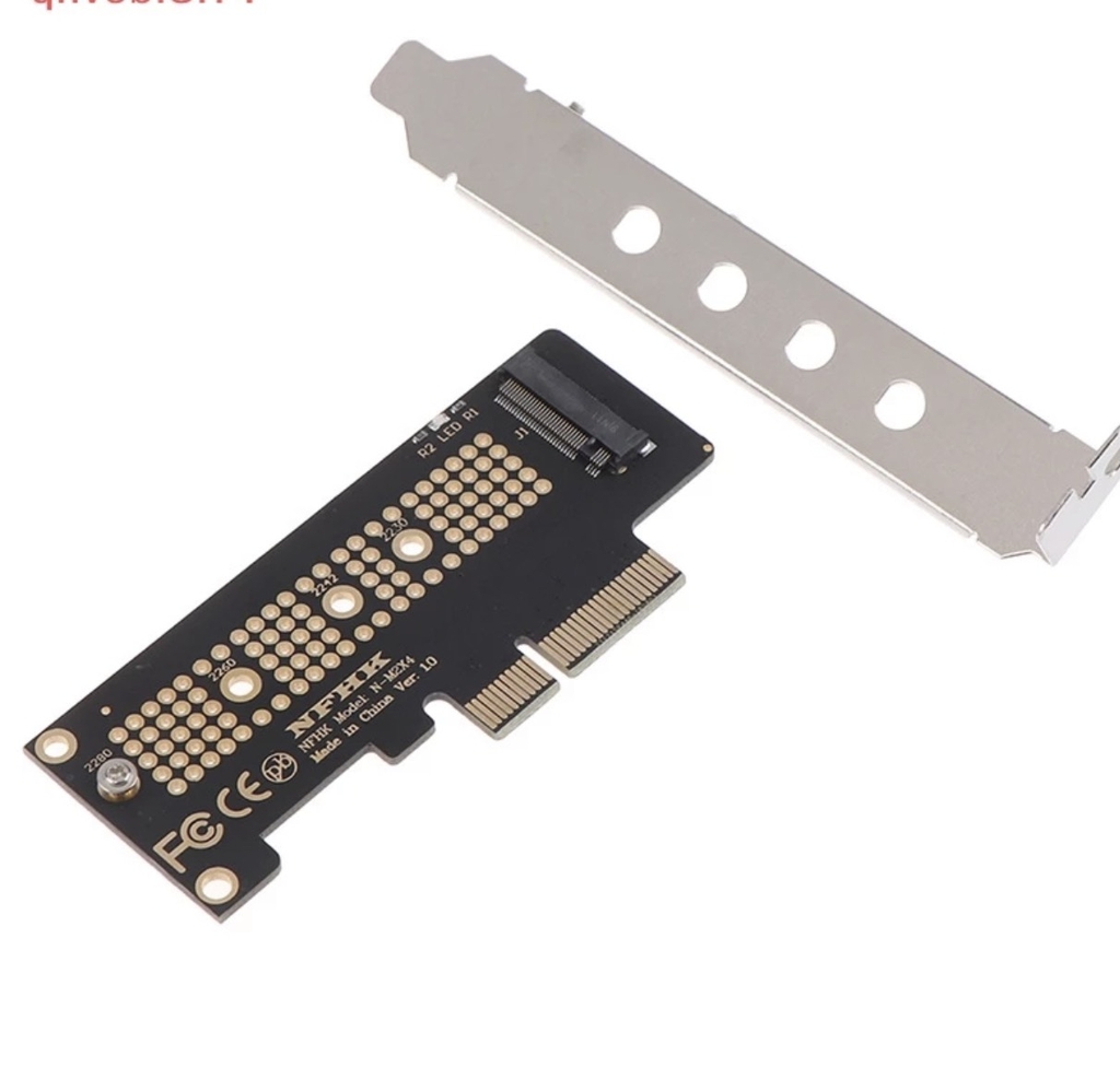 Card chuyển SSD M2 NVMe PCIe Sang PCIe X4  Kèm Giá Đỡ Tiện Dụng dùng cho máy tính bàn PC