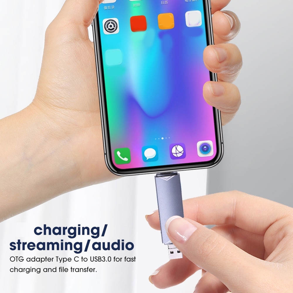 Đầu Đọc Thẻ Nhớ 6 Trong SD Micro SD OTG USB 3.0 Sang Type C Micro USB