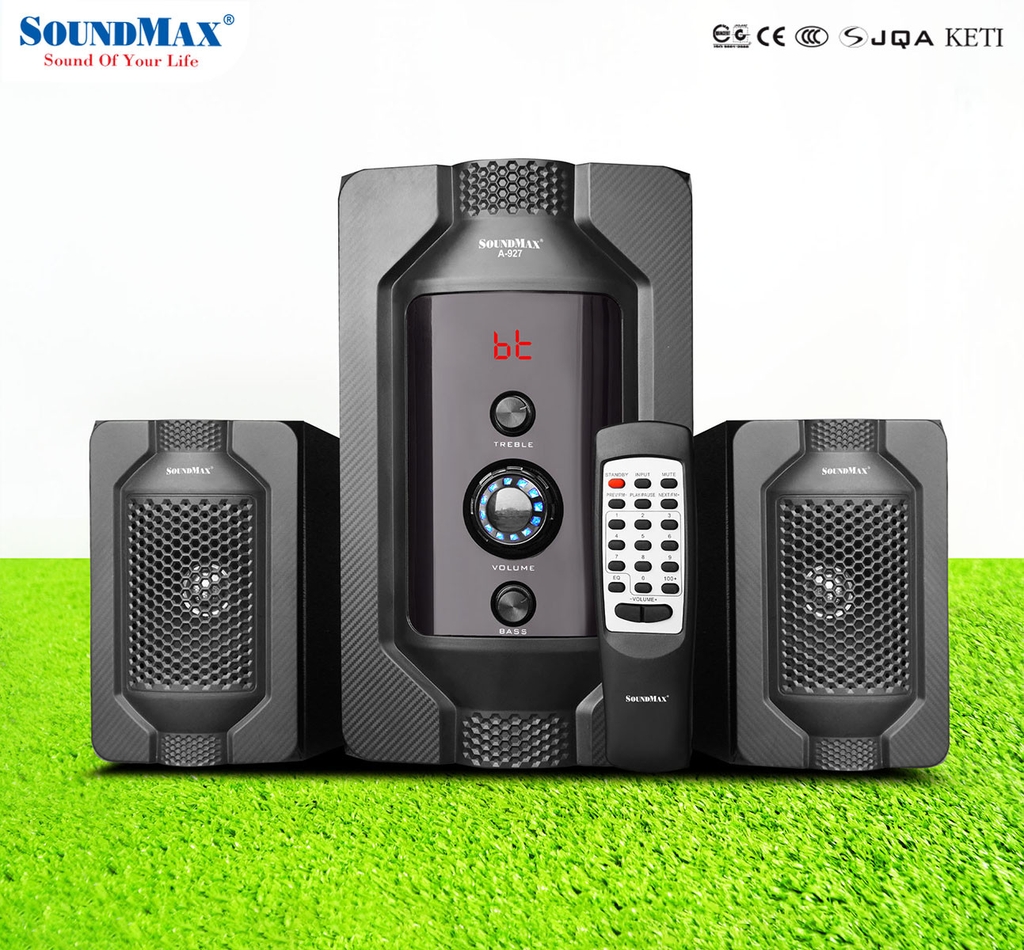 Loa vi tính Bluetooth SoundMax A927 (2.1) dùng cho máy tính, điện thoại- Hàng chính hãng