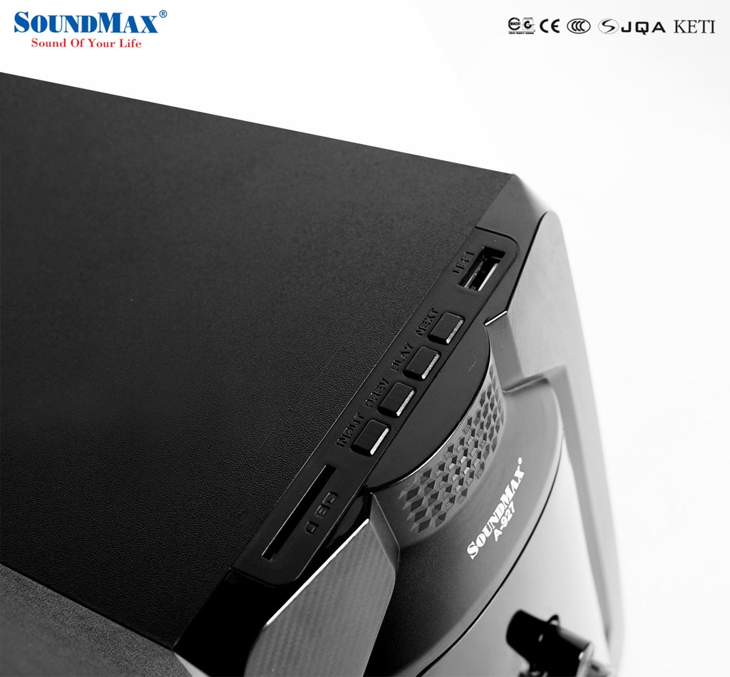 Loa vi tính Bluetooth SoundMax A927 (2.1) dùng cho máy tính, điện thoại- Hàng chính hãng