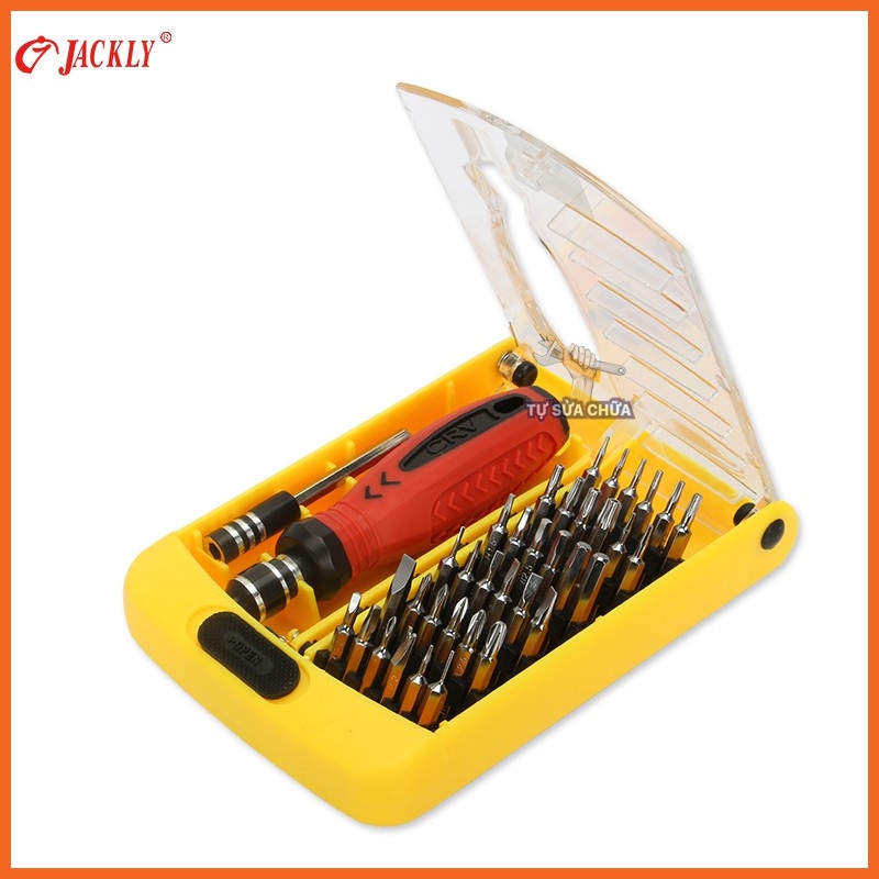Jackly Bộ vít đa năng Jackly JK 6088A-Có cây nhíp kèm, cây nối dài cây vặn.