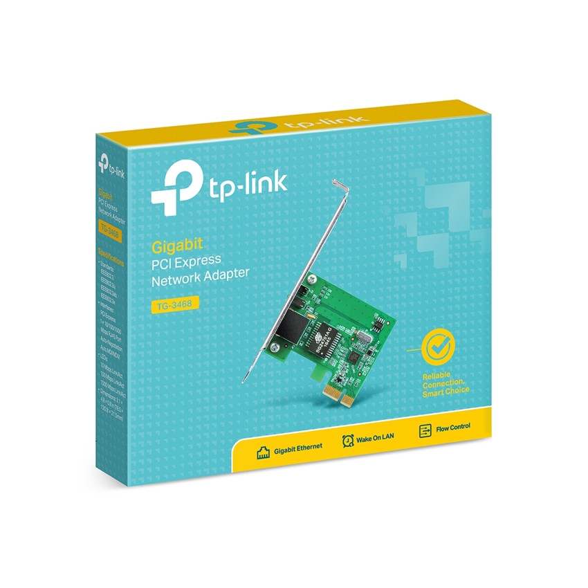 Card mạng có dây Gigabit TPLink TG3468 PCI Express 1 port 100/1000Mps 1G