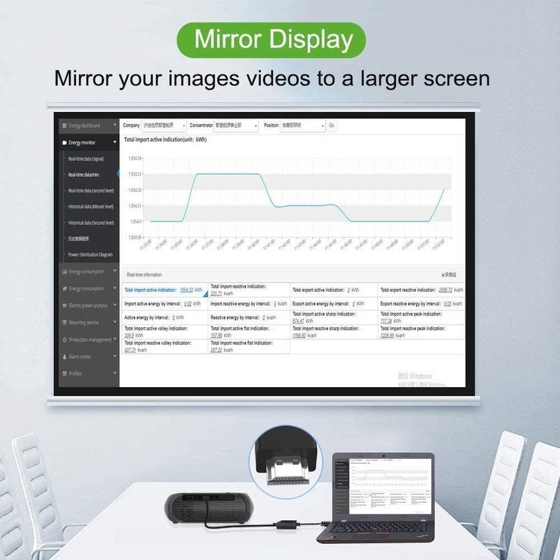 Cáp chuyển HDMI sang HDMI và VGA 2 in 1 gắn từ máy tính cổng HDMI sang màn hình, máy chiếu, tivi..