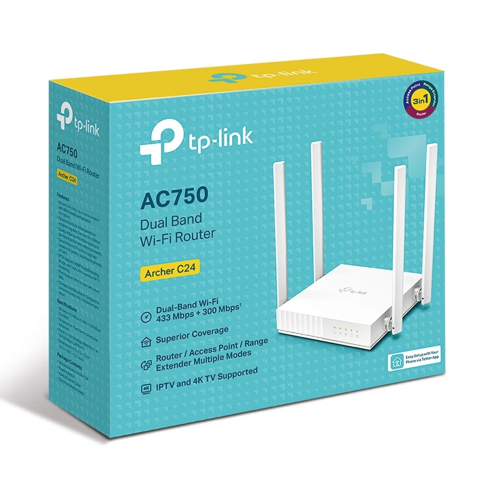 Bộ phát Wifi 2 băng tần TPLink Archer C24