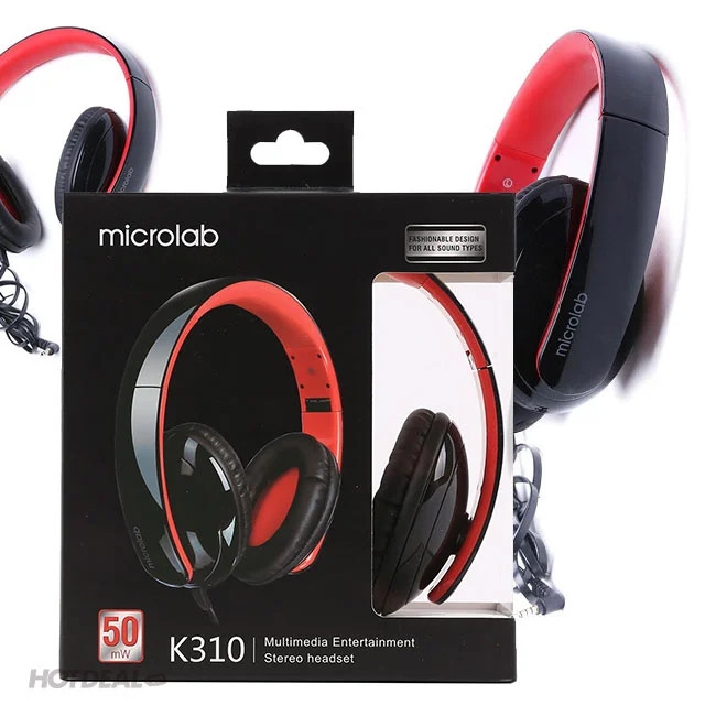 Tai nghe Microlab K310 dùng cho máy tính điện thoại tích hợp micro